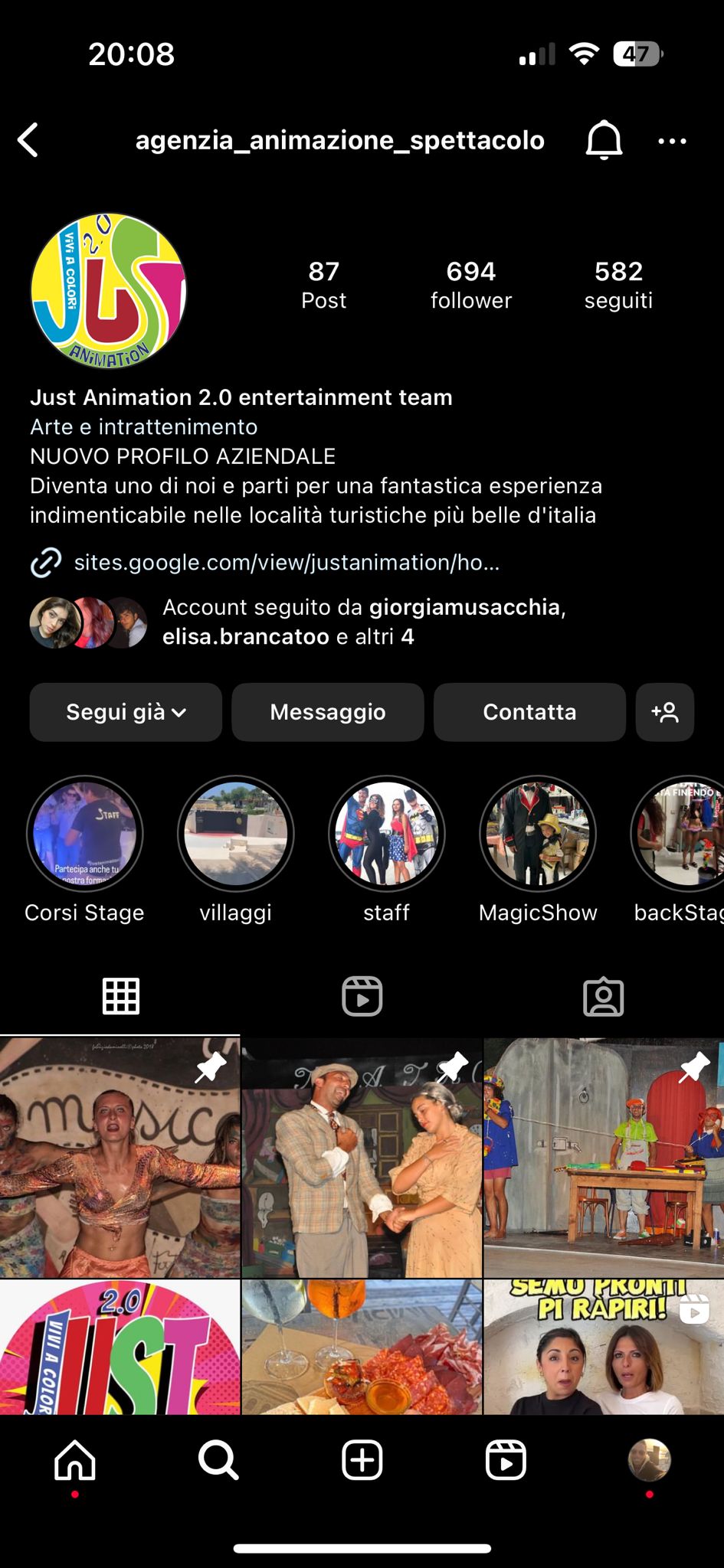 gestione profili social network per aziende con sponsorizzate nelle storie di instagram e realizzazione campagne marketing su google e facebook